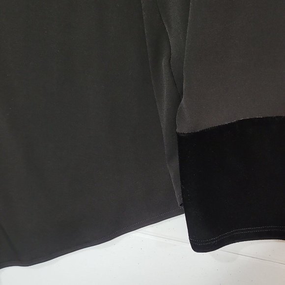 Alfani Asymmetrical Hem Women Plus Size PL Black Black Velvet Petite Large - Picture 9 of 10